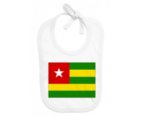 Bavoir bebé bandera personalizada Togo