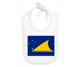 Bavoir bandera personalizada del bebé Tokelau