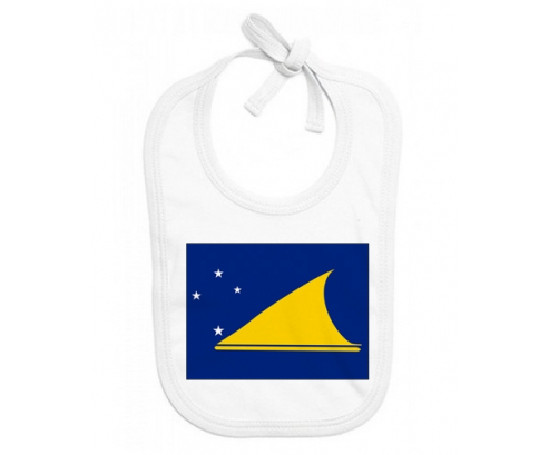 Bavoir bandera personalizada del bebé Tokelau