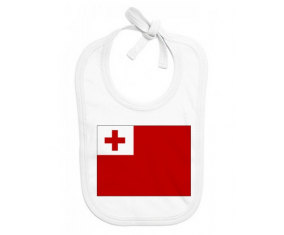Bavoir bebé personalizado tonga bandera