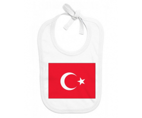 Bavoir bebé bandera personalizada Turquía