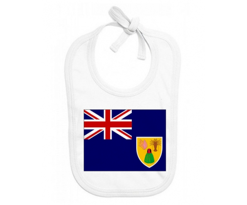Bavoir bebé personalizado Bandera Islas Turcas y Caicos
