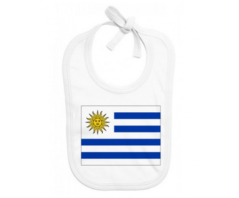 Bavoir bebé bandera personalizada Uruguay