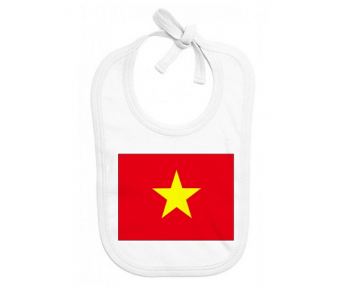 Bavoir bebé bandera personalizada Vietnam