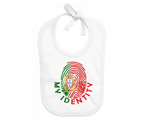 Bavoir impresión personalizada del bebé Mi identidad Portugal