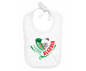 Bavoir bebé personalizado que amo Argelia