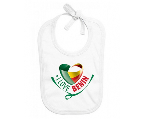 Bavoir bebé personalizado amo a Benin