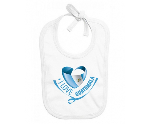 Bavoir bebé personalizado amo Guatemala