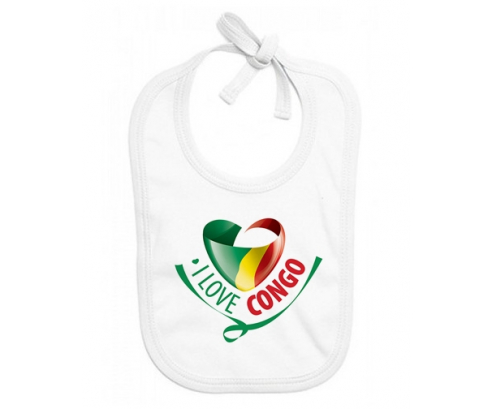 Bavoir bebé personalizado amo la República del Congo