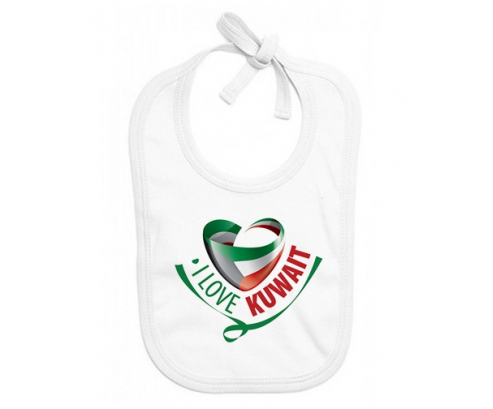 Bavoir bebé personalizado que amo Kuwait