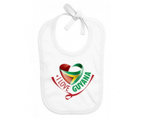 Bavoir bebé personalizado amo Guyana