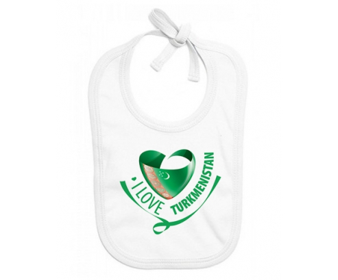 Bavoir bebé personalizado me encanta Turkmenistán