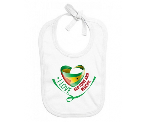 Bavoir bebé personalizado me encanta Santo Tomé y Rincipe