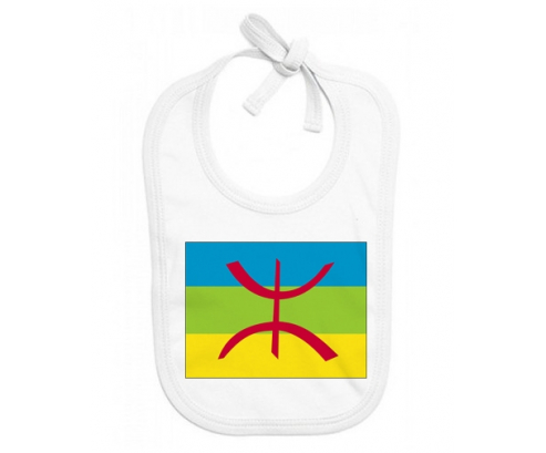 Bavoir bandera personalizada del bebé Amazigh