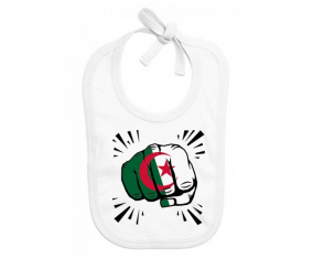 Bavoir bandera de bebé personalizada Argelia Punch