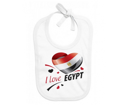 Bavoir bebé personalizado me encanta Egipto Diseño 1