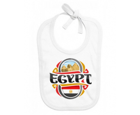 Bavoir bebé bandera personalizada Egipto diseño