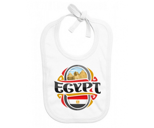 Bavoir bebé bandera personalizada Egipto diseño