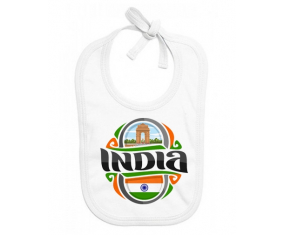 Bavoir Bandera de Bebé Personalizada India