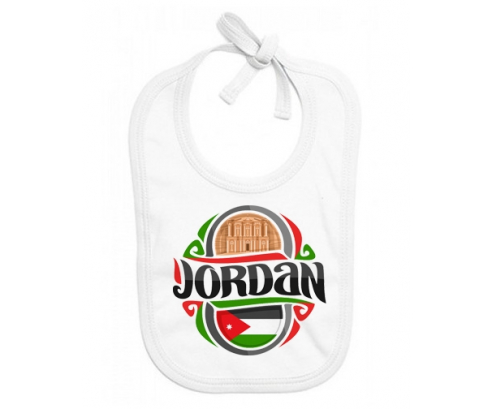 Bavoir bandera de bebé personalizada Jordan