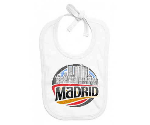 Bavoir bebé personalizado Ciudad de Madrid