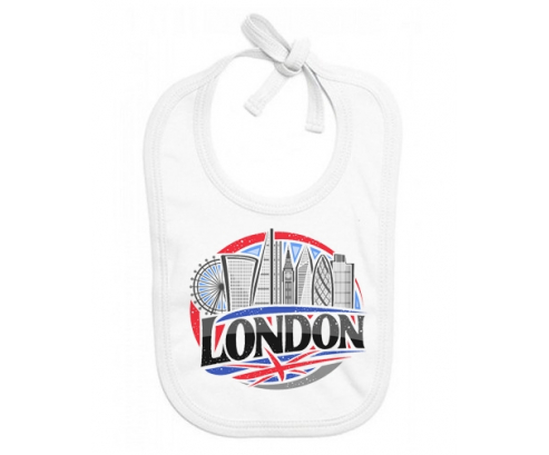 Bavoir Ciudad del Bebé Personalizada de Londres