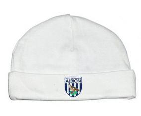 Bonnet bebé personalizado West Bromwich Albion Football Club