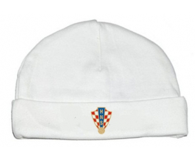 Bonnet bebé personalizado selección de fútbol de Croacia