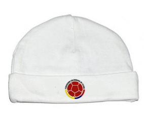 Bonnet bebé personalizada selección colombiana de fútbol