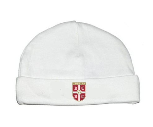 Bonnet bebé personalizada selección de fútbol de Serbia