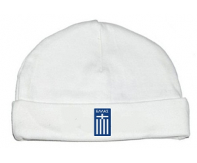 Bonnet bebé personalizó a la selección de fútbol de Grecia