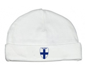 Bonnet bebé personalizó a la selección de fútbol de Finlandia