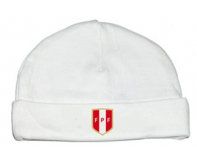 Bonnet bebé personalizada selección peruana de fútbol