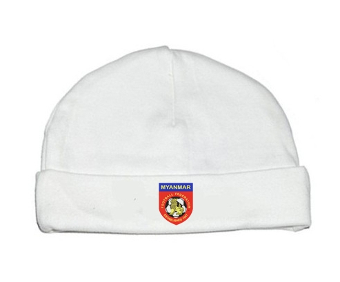 Bonnet bebé personalizado equipo nacional de fútbol de Myanmar