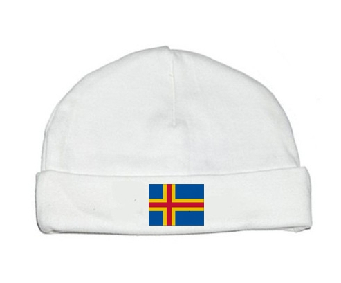 Bonnet bebé bandera personalizada Aland Islas
