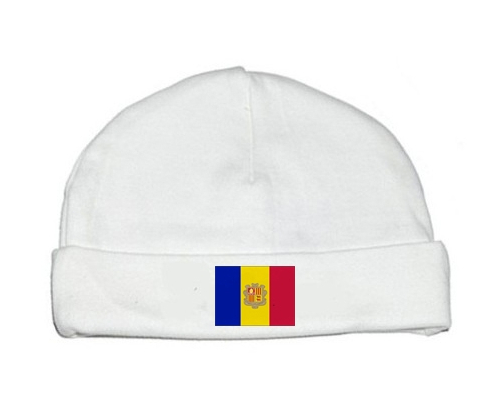 Bonnet bandera de bebé personalizada Andorra