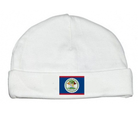 Bonnet bebé personalizada bandera de Belice