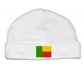 Bonnet bebé bandera benin personalizada