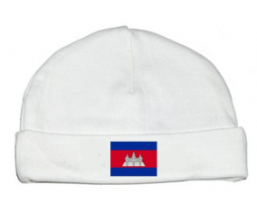 Bonnet bebé bandera personalizada Camboya