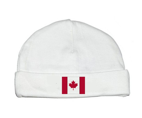 Bonnet bandera de bebé personalizada Canadá