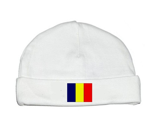 Bonnet bebé personalizado Chad Bandera