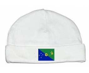 Bonnet bebé bandera personalizada isla de Navidad