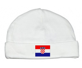 Bonnet bebé bandera personalizada croacia