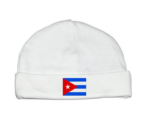 Bonnet bandera de bebé personalizada Cuba