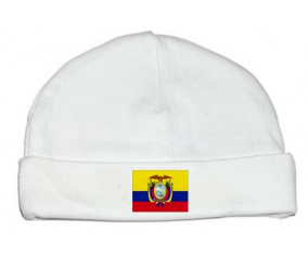 Bonnet bebé bandera personalizada de Ecuador