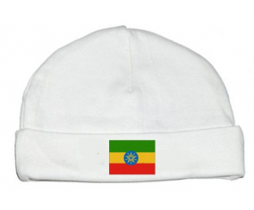Bonnet bebé bandera personalizada Etiopía