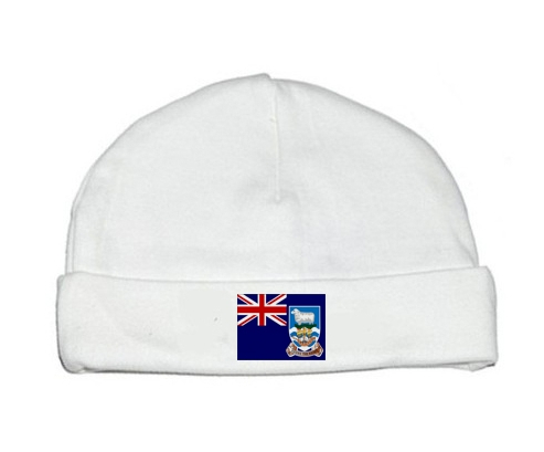 Bonnet bandera de bebé personalizada de las Islas Malvinas