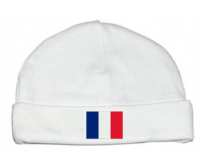 Bonnet France de la bandera personalizada del bebé