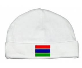 Bonnet bebé bandera personalizada de Gambia