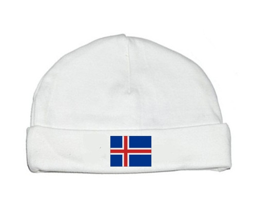 Bonnet bandera personalizada del bebé Islandia